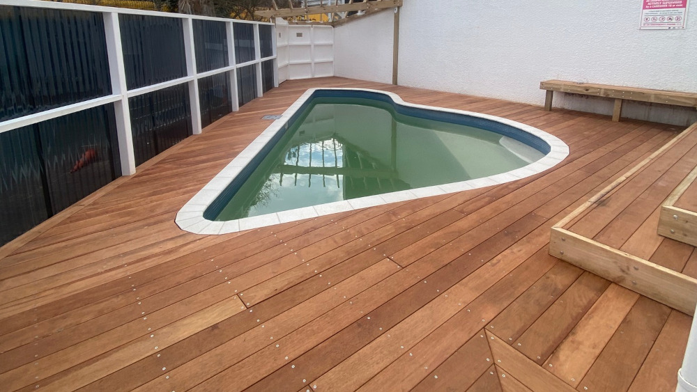 Indoor Spa with Timber Decking