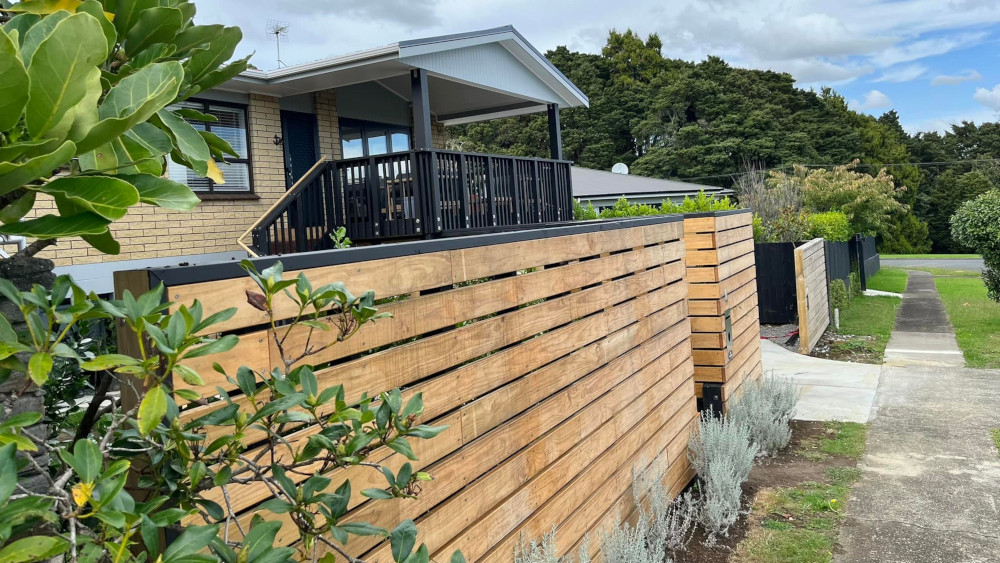 Timber Fence and Outdoor Area